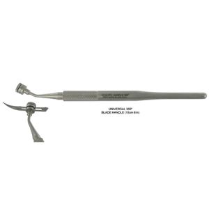  Solelybio	SBM0433 	手术刀柄 牙科/牙周/微创手术器械/刀柄 刀片360°调整方向角度 