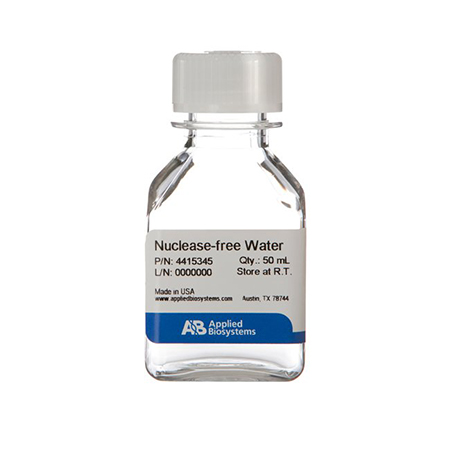 Invitrogen 	AM9937	Nuclease-Free Water (not DEPC-Treated)	  10 x 50 mL