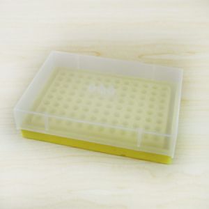 SolelyBio SBM0002，200μl黄色PCR管盒，PCR离心管盒 1个/包，适合200μlPCR管，去盖后可作架子用